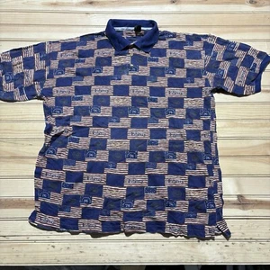 Vintage New Rivers American Flag 1776 Don’t Tread On Me Collared Polo Size M - Picture 1 of 9