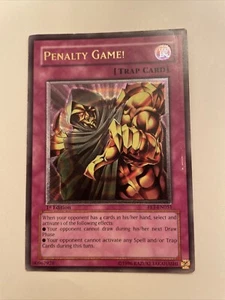 Yu-Gi-Oh Penalty Game! Flaming Eternity FET-EN051 1st Ultimate CREASED PLAYED PL - Picture 1 of 4