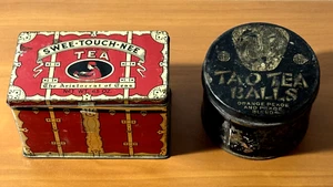 Vintage TOA TEEKUGELN Dose & SWEE-TOUCH-NEE Dose Menge 2 leere Dosen schöne Form - Bild 1 von 18