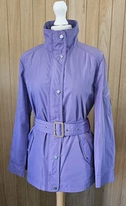 Ralph Lauren Belted Womens Jacket Lilac Lavender Small - Picture 1 of 12