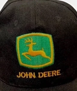 Sombrero John Deere Vintage Envejecido Aplastado Negro Adulto Algodón Vaquero Occidental Y2K - Imagen 1 de 12