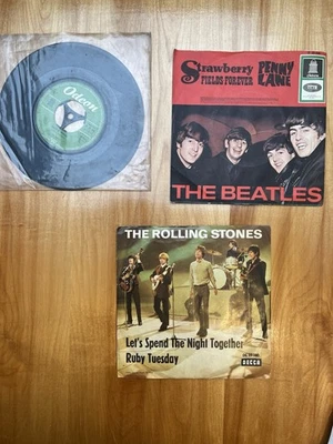 Beatles und Rolling Stones. 7 Zoll Schallplatten/Vinyl 7 Inch. Gebraucht - Bild 1 von 4