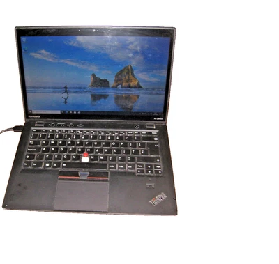 Lenovo X1 Carbon i7 3667U 2GHz 8GB Ram 240GB SSD Win 10 For Spares Ref H - Image 1 of 4