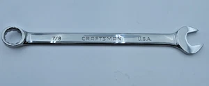 Craftsman Professional USA 45983 7/8" Llave Combinada Pulida Completa 12-1/2" NUEVA - Imagen 1 de 5