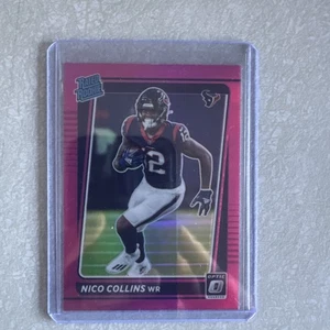 Nico Collins Rookie Rated Pink Prizm 2021 Donruss Optic #230 Houston Texans - Picture 1 of 2