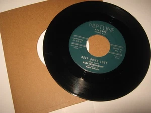 ROCK ROLL RHYTHM BLUES 45 RPM RECORD DEEP DOWN LOVE BABY WASHINGTON NEPTUNE - Imagen 1 de 1