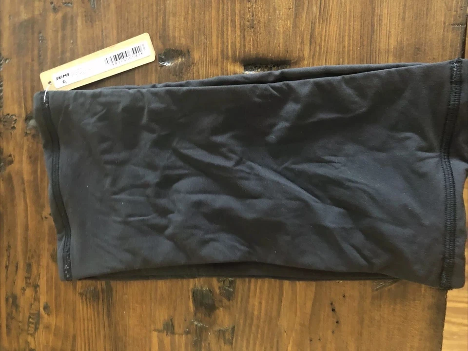 Skims Kim K Black Soot Cotton Triangle Bralette Bra Size 2x Ship