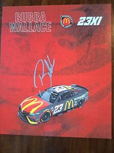 AUTOGRAPHED Bubba Wallace 2023 McDonald's 8x10 NASCAR CUP Hero Post card