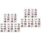  10 Sets Convenient Tattoos Stickers Waterproof Soccer Accessory