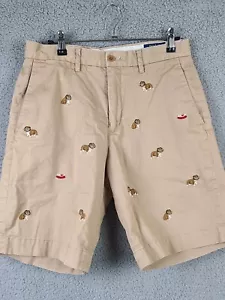 Polo Ralph Lauren Bulldog ricamata elasticizzata vestibilità classica pantaloncino uomo 29 beige - Foto 1 di 8