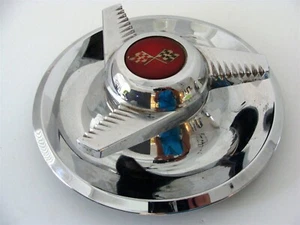 CORVETTE RALLY WHEEL FLUTED WING CENTER CAP - Picture 1 of 5