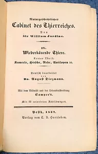 1837 Armadio Storia Naturale Del Regno degli Animali Libro Antico Illustrato - Foto 1 di 10