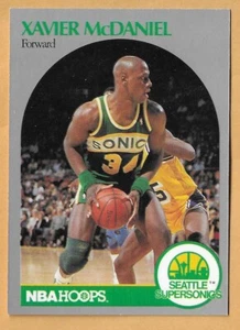 XAVIER McDANIEL SEATTLE SONICS #280 NBA HOOPS 1990-91 - Imagen 1 de 2