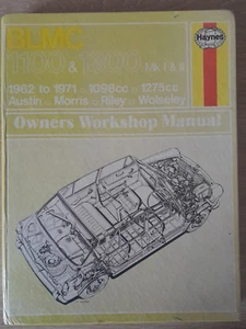 BLMC 1100 & 1300 Mk I & II, 1962-71, 1098/1275cc HAYNES WORKSHOP MANUAL - Picture 1 of 1