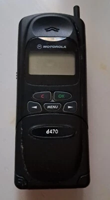 MOTOROLA D470 GSM 1997 ORIGINALE vintage con sportellino perfetto - Immagine 1 di 4