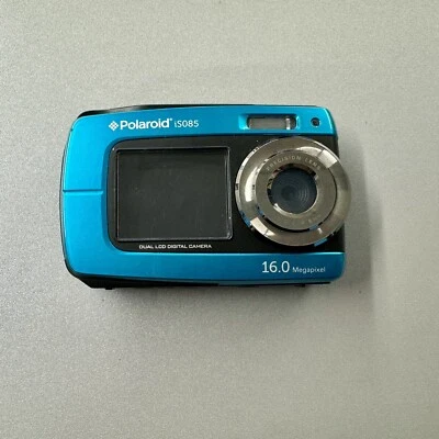 Polaroid iS085 16.0 MP Blue Digital Underwater Compact Camera Not Working - Image 1 of 4