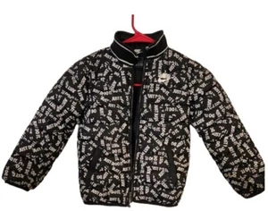 Nike “ Just Do It” all over  Boys Size S  (4-5 Yrs) Zip Puffer Coat / Jacket - Picture 1 of 10
