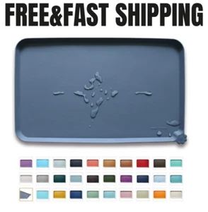 Waterproof Pet Feeding Mats with High Lips - Multiple Size and Colors for Dogs, - Picture 1 of 6