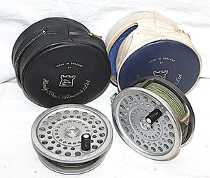 3,3/4" Hardy MARQUIS SALMON No-1 + Spule & Koffer Vintage Angelrolle (H-95 - Bild 1 von 7
