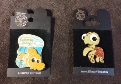 Prendedores comerciales de Walt Disney World Finding Nemo Squirt bebé verano 2004 2007 LE land Foto 1 de 4