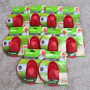 10-PACK SHUR-LINE SILICON PAINT CAN LID WITH POUR & STORE FITS MOST GALLON CANS - Foto 1 di 8