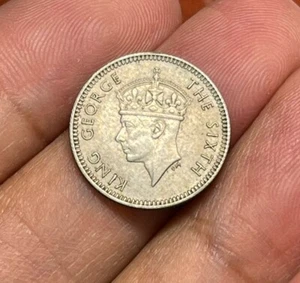 1948 Malaya 5 Cents Coin High Value - Picture 1 of 4