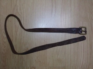 Sangle/courroie en cuir WW1 WW2 Francais Allemand Anglais US - Foto 1 di 3