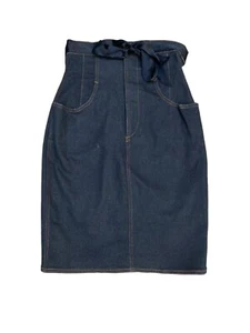 Jean Paul Gaultier Vintage Extra High Waist denim Skirt Size 46 fits fits 38 - Picture 1 of 6