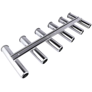 Marine Stainless Steel Fishing Rod Holder for Boat 6 Link Tubes Boat Rack Pole - Picture 1 of 6