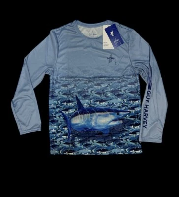 Camiseta Guy HARVEY Playa, Piscina, Kayak Pesca Rendimiento Foto 1 de 3