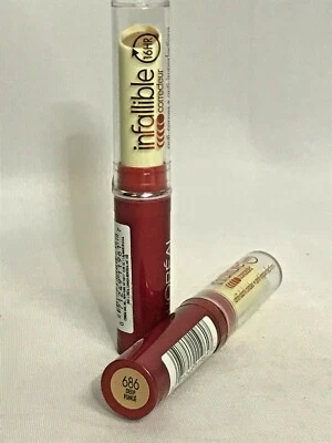 L'Oreal Infallible 16-Hour Concealer - 686 Deep (Pack of 2) Sealed *Older Tubes - Image 1 of 4