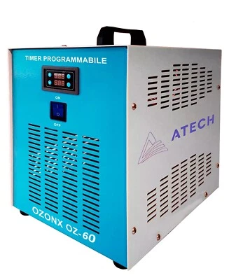 Ozonizzatore Prof. G20  Gen. Ozono 60g/H igeniz. steriliz. ambienti 1500 mt Cubi - Immagine 1 di 4