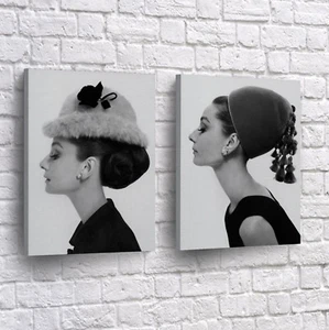 Audrey Hepburn Movie Canvas Pop Art Print Picture Framed Wall Decor  - Picture 1 of 1