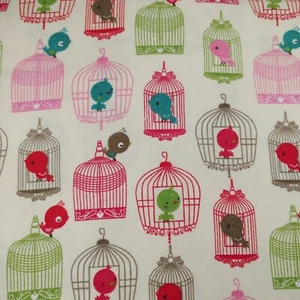 Cotton Flannel Joann's Fabric Birdcage Pattern 2 Yards x 42" wide - Picture 1 of 4