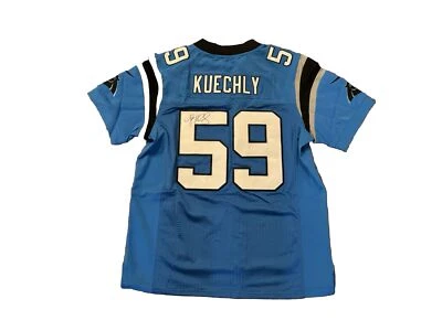 Luke Kuechly Signed Carolina Panthers (Alternate Blue) Jersey JSA - Image 1 of 4