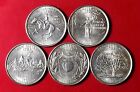 (5-Coins) 1999-P Statehood Quarters Philadelphia Mint 25 Cents #1160