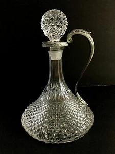 VTG  Pewter Peltro Melani Handled Ships Decanter with Stopper - Picture 1 of 11