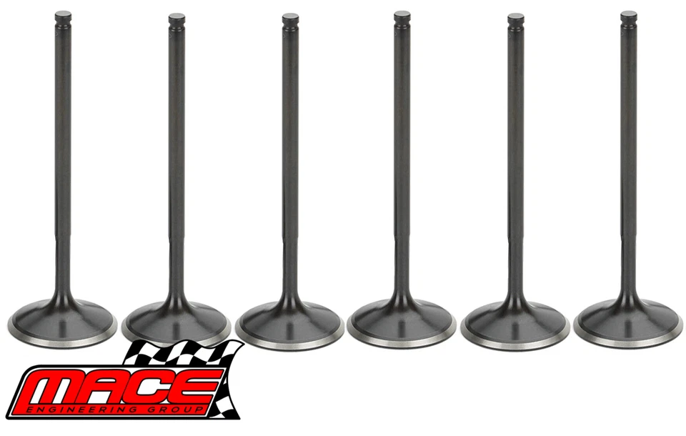 SET OF 6 MACE STAINLESS STEEL INTAKE VALVES FOR HOLDEN MONARO V2 L67 S/C 3.8L V6 - Image 1 of 1