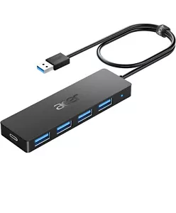 Acer 4-Port USB 3.0 Hub | Fast Data Transfer | Compact & Portable | PC & Mac - Picture 1 of 5