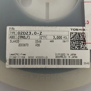 3V ZENER DIODE - 02DZ3.0-Z ZENER DIODE - SOT23 SURFACE MOUNT - 3000pcs - Picture 1 of 2