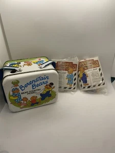 Berenstain Bären Bärenland Picknick Metall Blechdose mit McDonalds Spielzeug 1987 Vintage - Bild 1 von 11