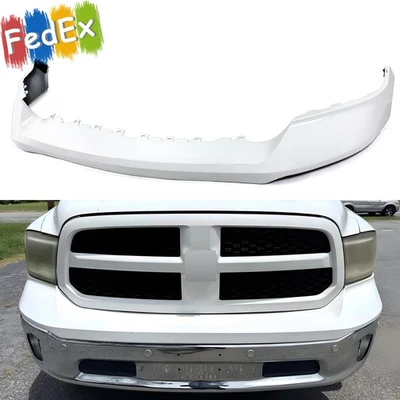 NEW Painted Bright White Front Upper Bumper Fit 2013-2018 Dodge RAM 1500/Classic Foto 1 de 4