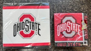 Ohio State Napkins Dinner and Beverage 20 Napkins in Each Pack - Picture 1 of 2