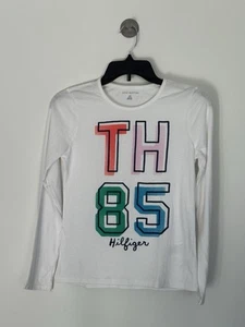 TOMMY HILIGER TH85 Girls Size L/G (12-14) White Long Sleeve Shirt - Picture 1 of 4