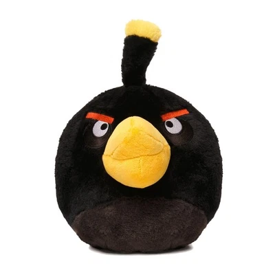 Official Licensed Angry Birds 8" Basic Plush Black Bird Angry Birds Plush - Image 1 of 4