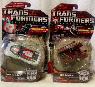 Transformers Generations 2010 Warpath & Wheeljack Action Figure Lot Of 2 Hasbro - Image 1 of 4