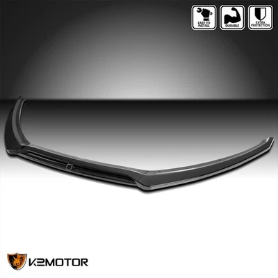 Fits 2015-2018 Ford Focus Painted Black Front Bumper Lip Spolier Splitter 3PC Foto 1 de 4