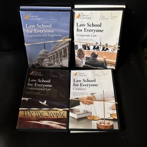 The Great Courses Law School Everyone Lot 8 DVDs 4 Books Constitutional Contract - Picture 1 of 5
