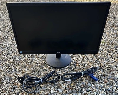 AOC E2270SWDN 21.5" Full HD LED Monitor C/W Stand Working With VGA & POWER CABLE - Image 1 of 4