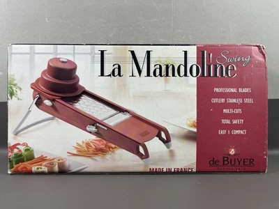 de Buyer La Mandoline Columpio Rojo 2 Hojas NSF Hecho en Francia Foto 1 de 4